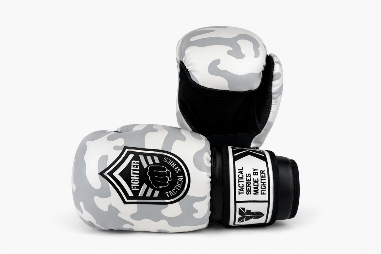 Fighter Open Gloves Tactical Edition - white/black