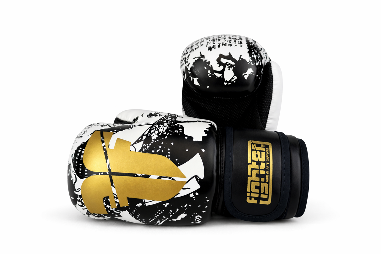Fighter Open Gloves Samurai Edition - white/black